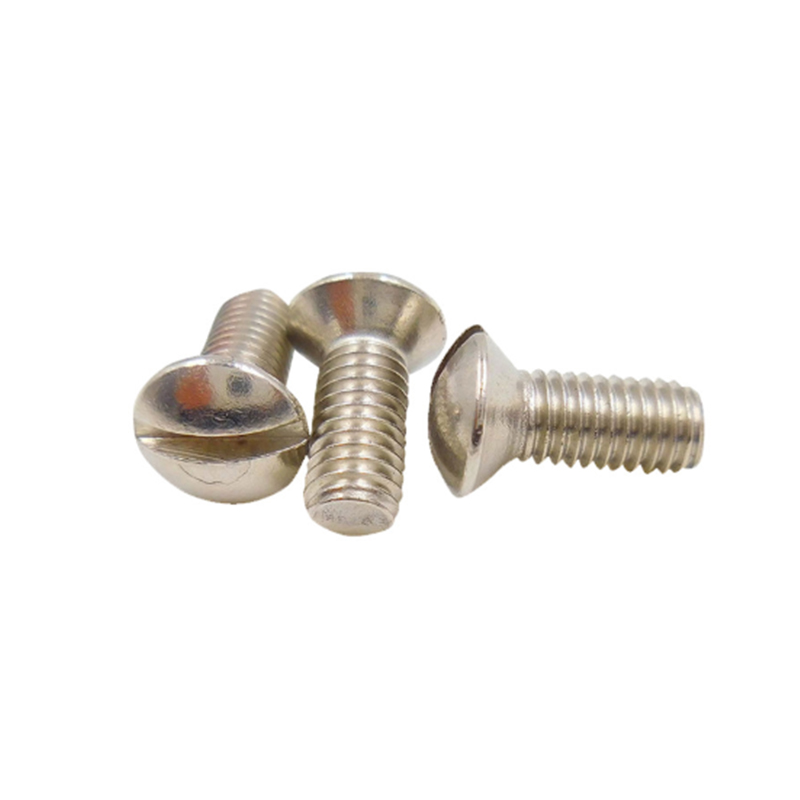 80 ° slotted countersunk itinaas ang mga screws ng ulo