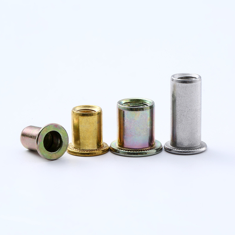 Aerodynamic countersunk head riveted nuts