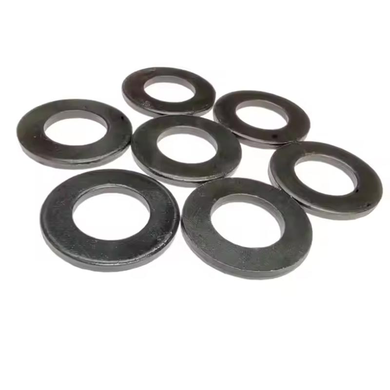 Itim na kulay flat washer