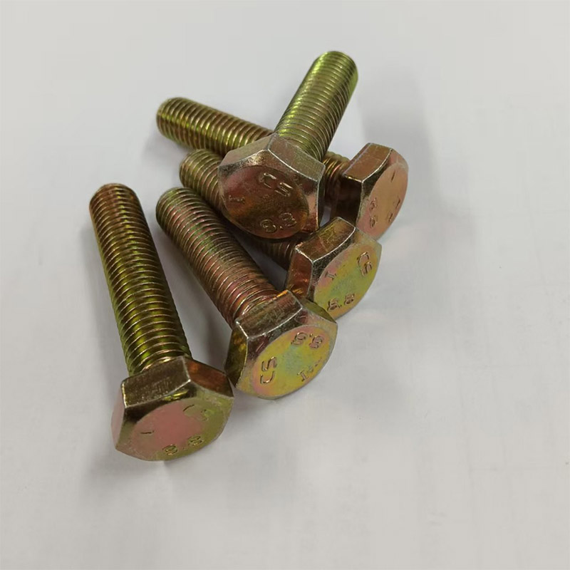 Itim na hex head na lumiliko screws