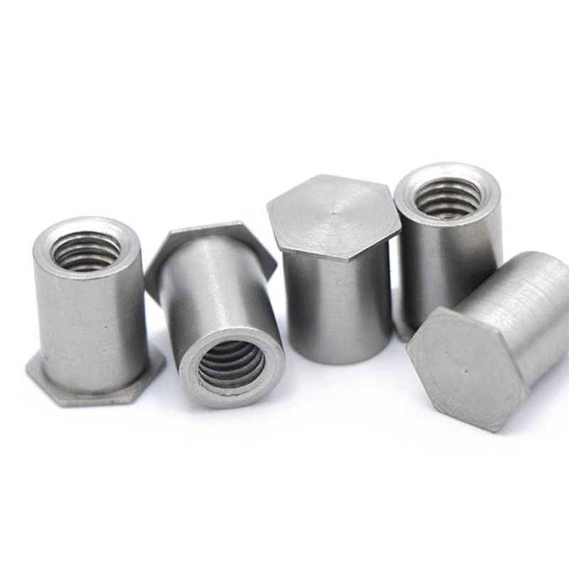 Blind Hole Flat Head Hexagon Riveted Nut-Carbon Steel