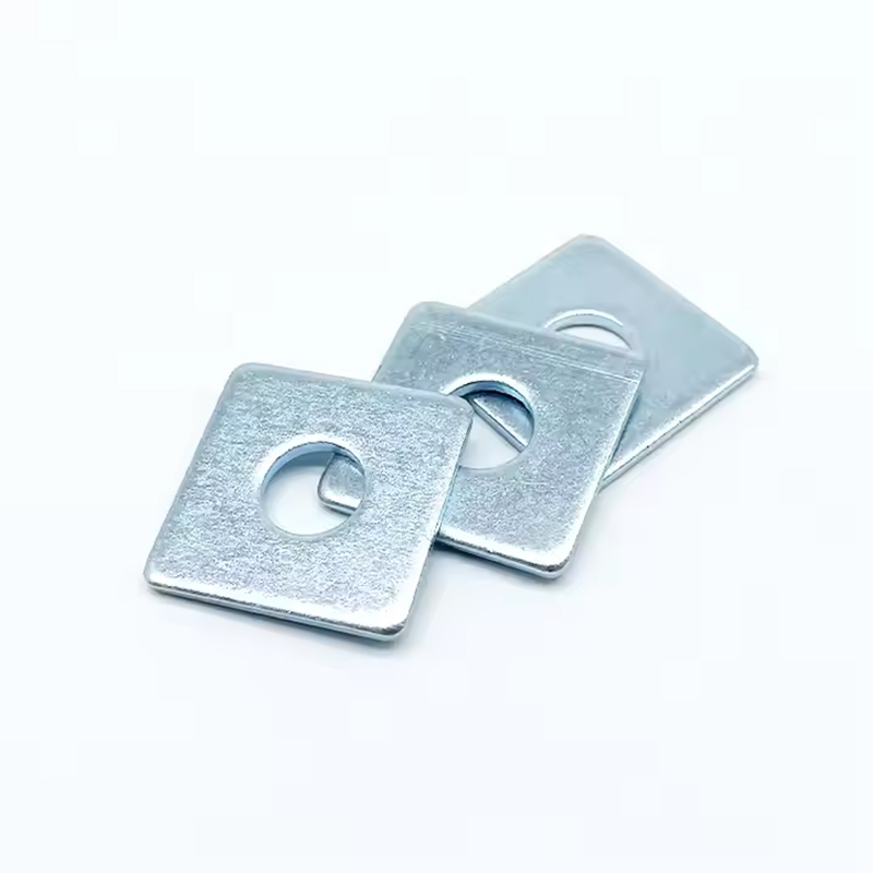 Blue puting zinc flat square washers