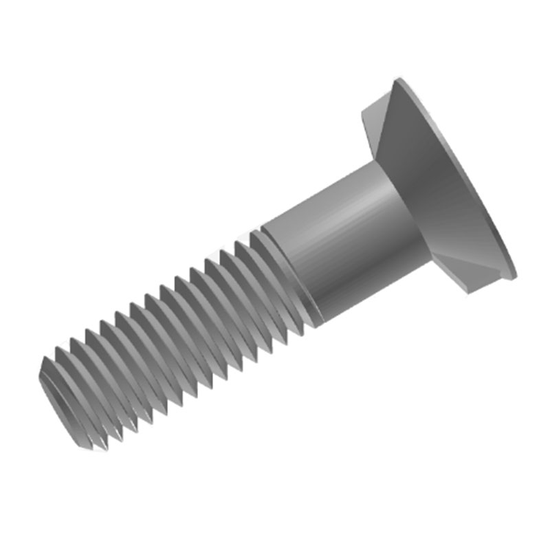 Countersunk head bolts na may dobleng nibs