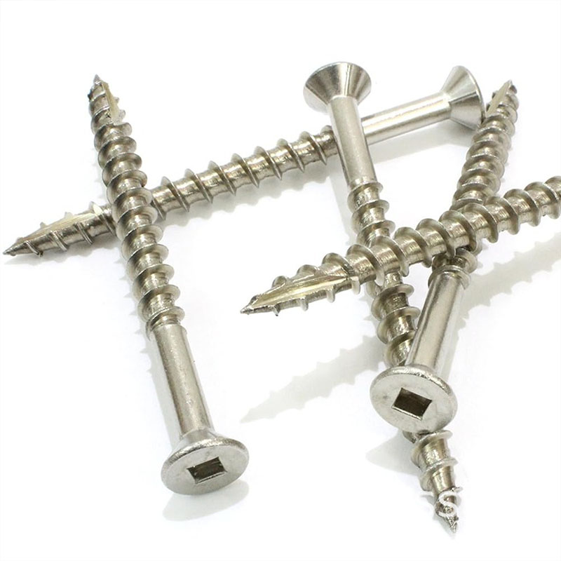 Countersunk screw na may square slot