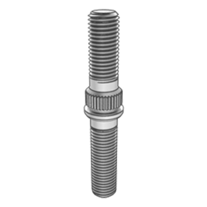 Dobleng natapos na wheel stud na may knurled