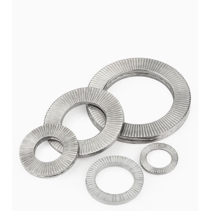 Double layer self locking washer