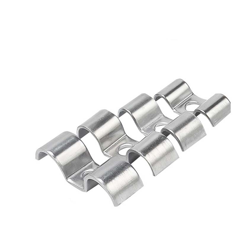Double tube fixing clamp