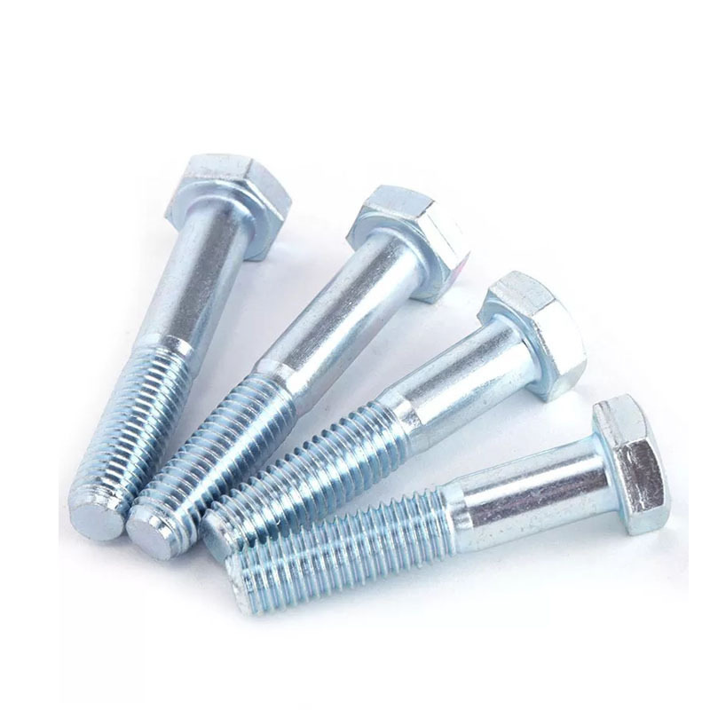 Electroplated hexagon head bolt