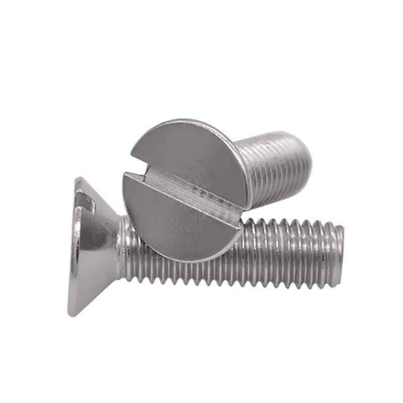 Tapos na slotted flat head bolt