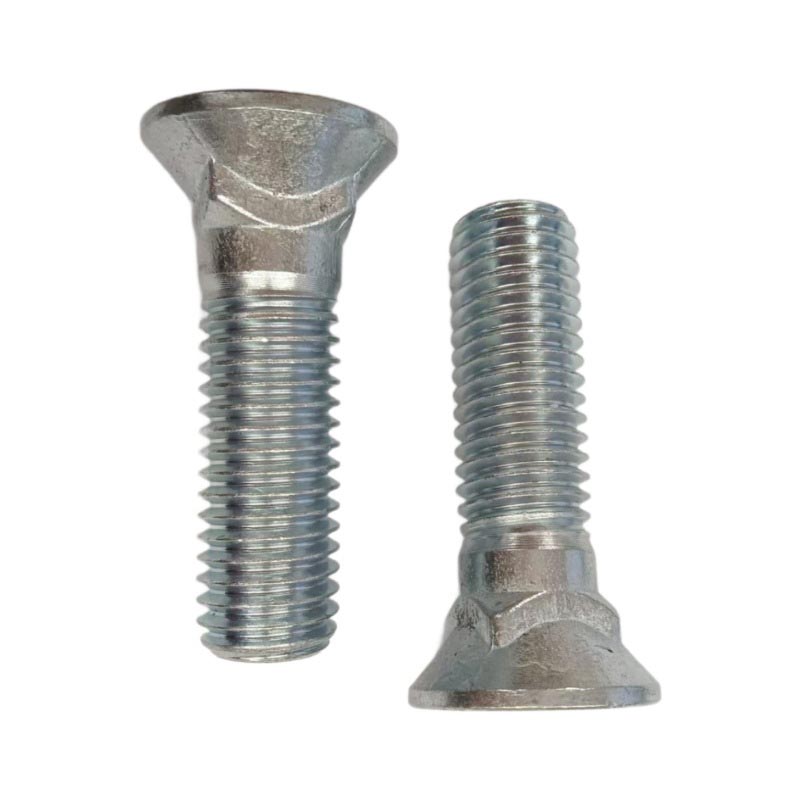 Flat counterunk head square leeg bolts