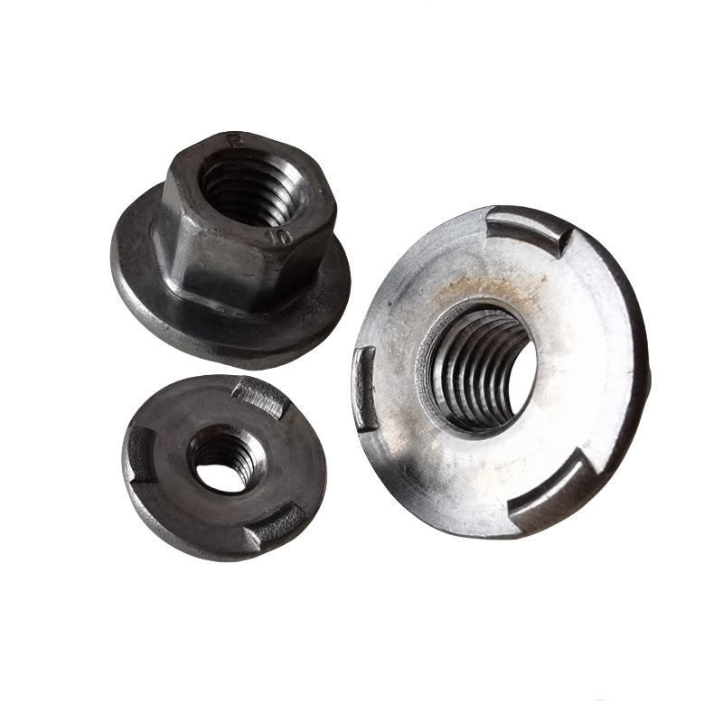 Flush mount welding flange nuts