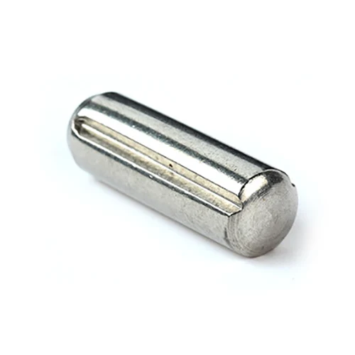 Grooved pin buong haba na kahanay na singit na may chamfer