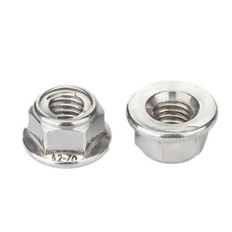 Hex flange self locking nuts