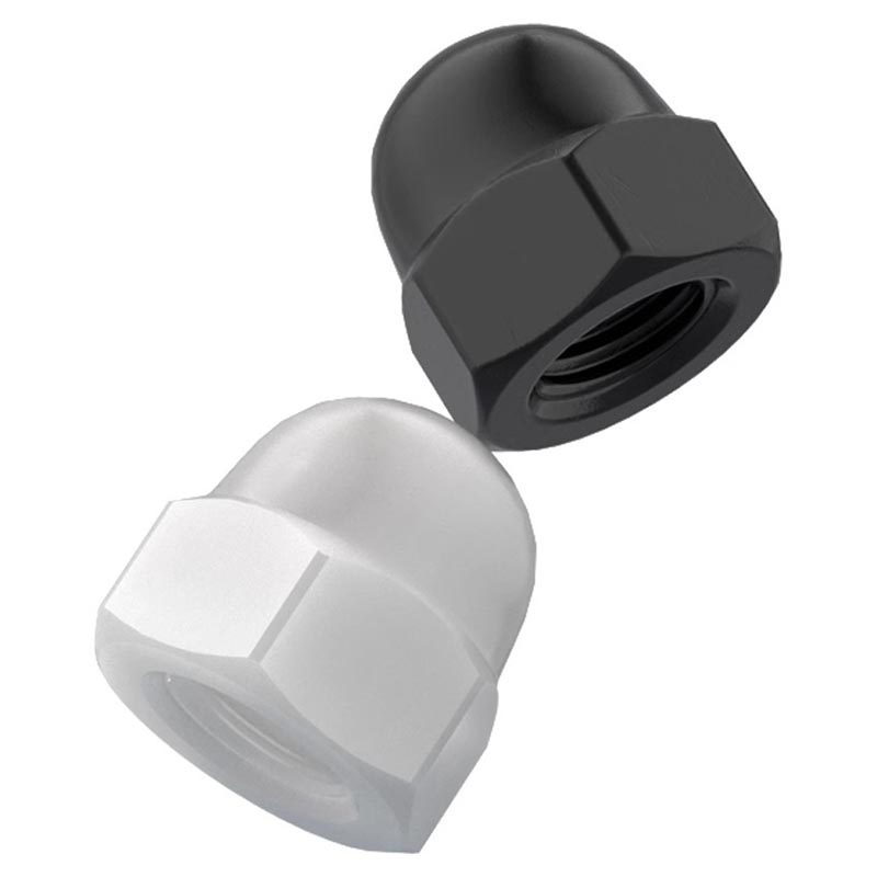 Hexagon domed cap nuts na may nonmetallic insert