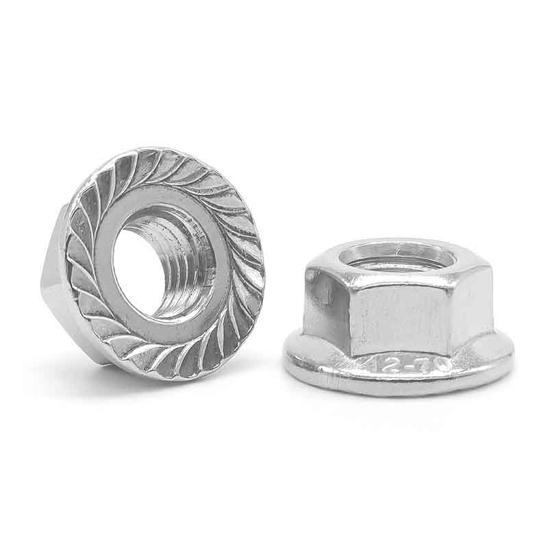 Hexagon flange nuts para sa mga pang -industriya na gusali