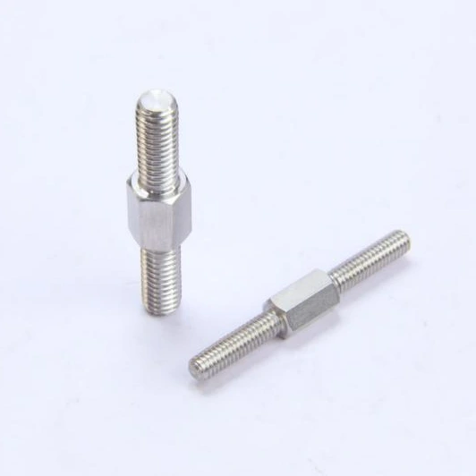 Hexagon head bolt na may mga butas sa ulo na may double end