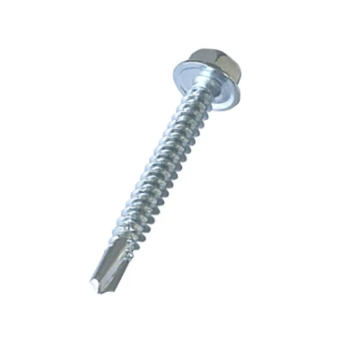 Hexagon head drilling screws na may tapping screw thread na may kwelyo