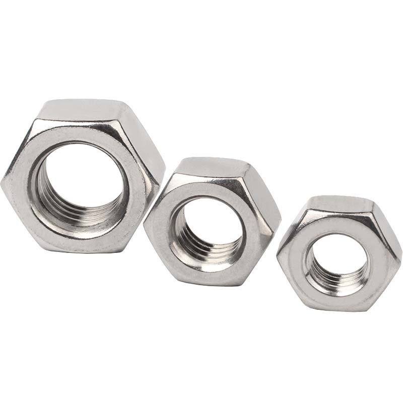 Hexagon manipis na nut na walang chamfer