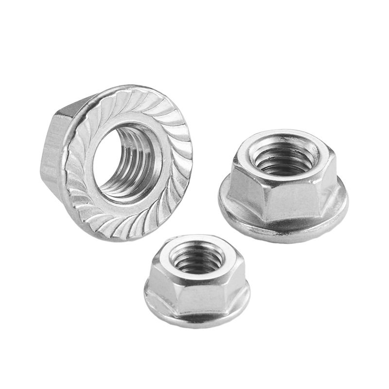 Hexagonal flange bearing nut