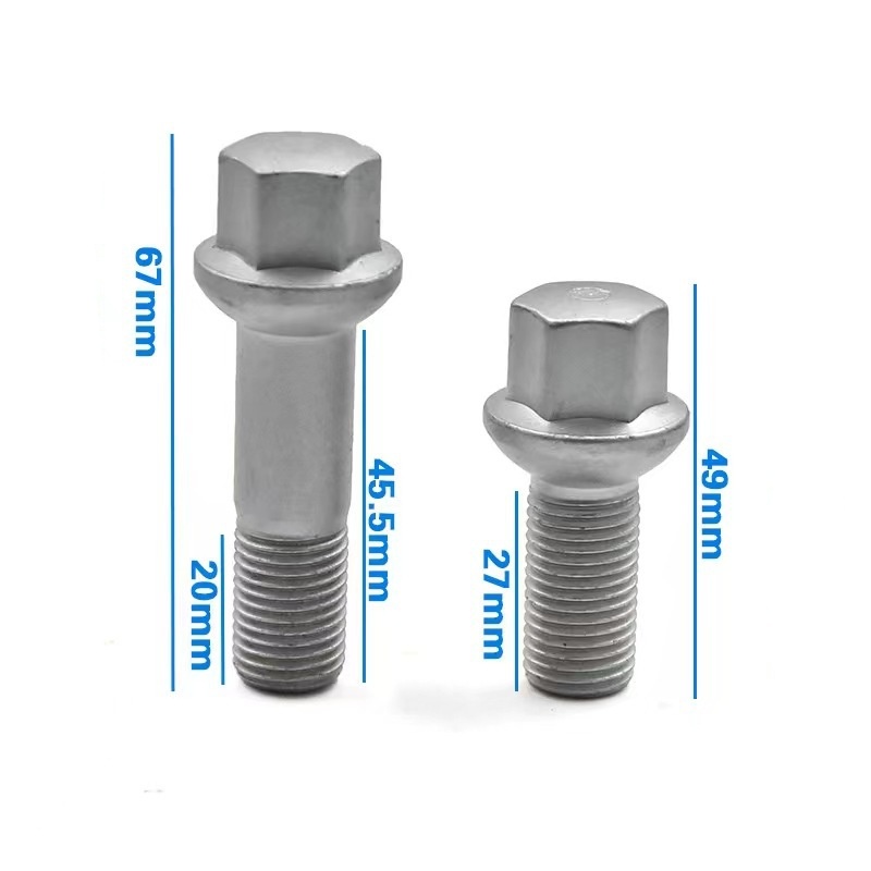 Hexagonal head bolts na may malalaking flanges
