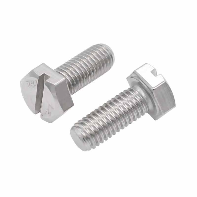 Hexagonal slotted bolts