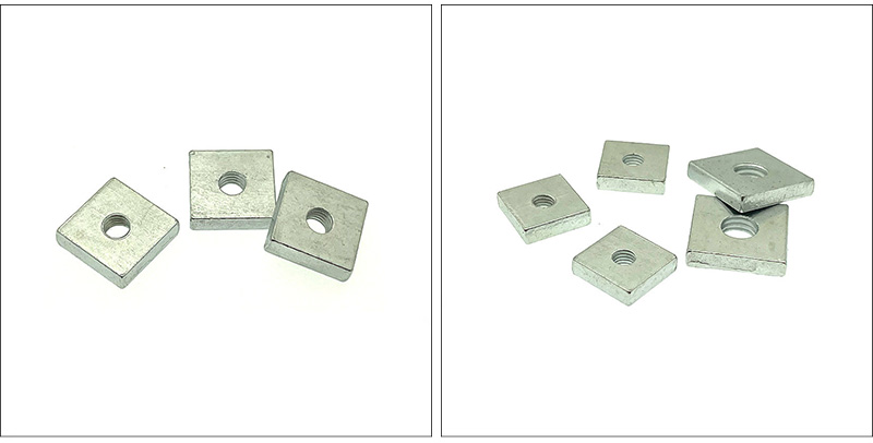 Square thin nut