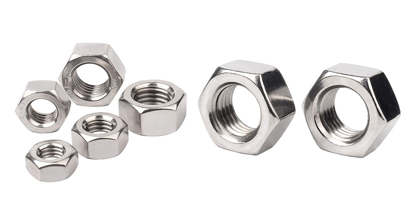 Hexagon nuts washer faced