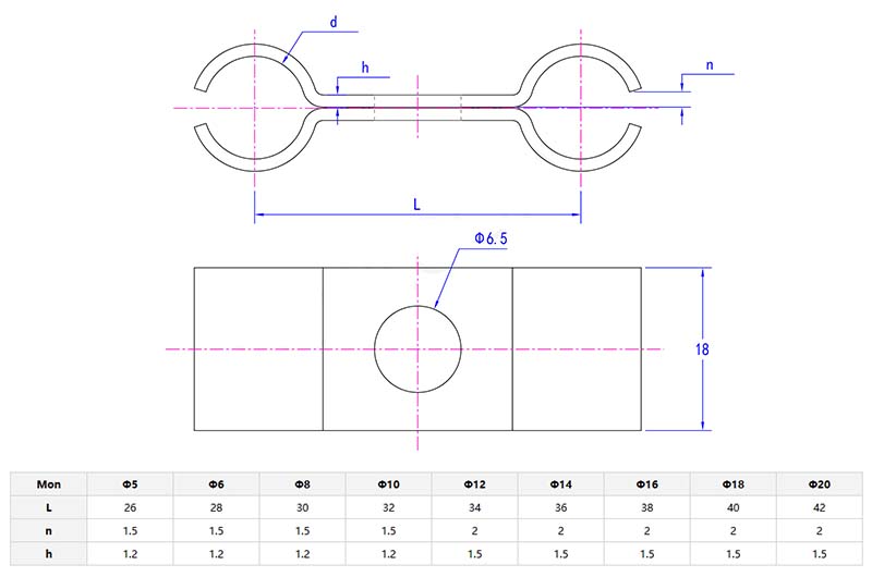 Double Tube Fixing Clamp