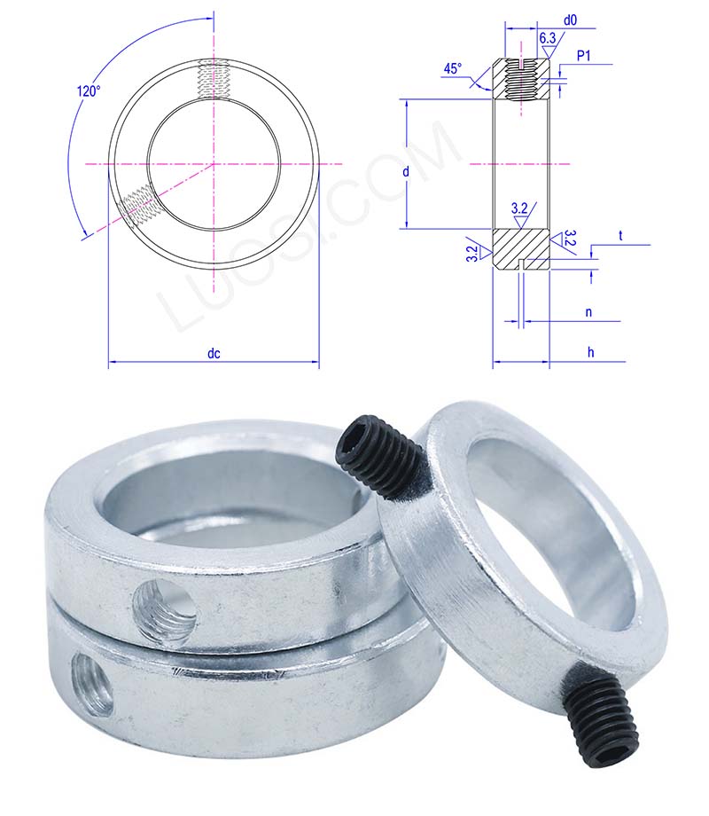 Set Screw Lock Collar Retainer