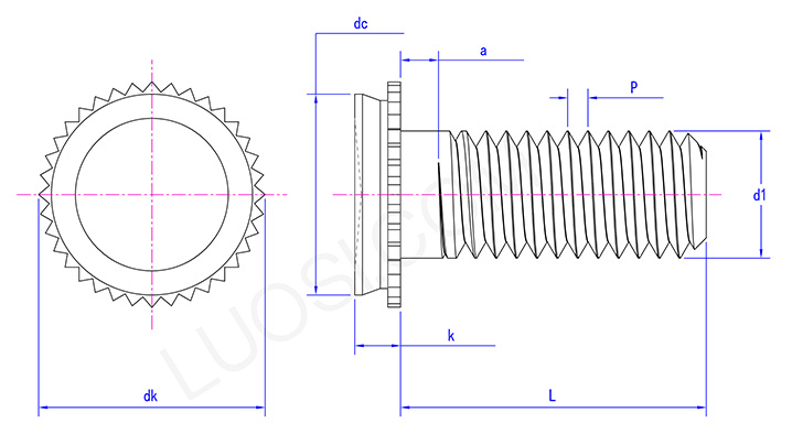 Stainless Steel Pressure Riveting Screw