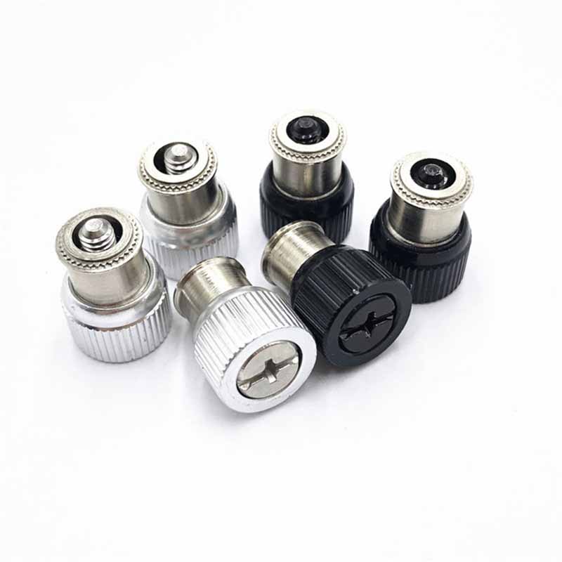 Knurled head spring screw