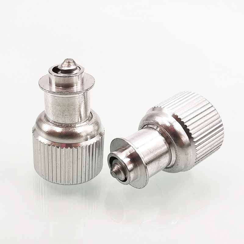 Knurled head spring screws