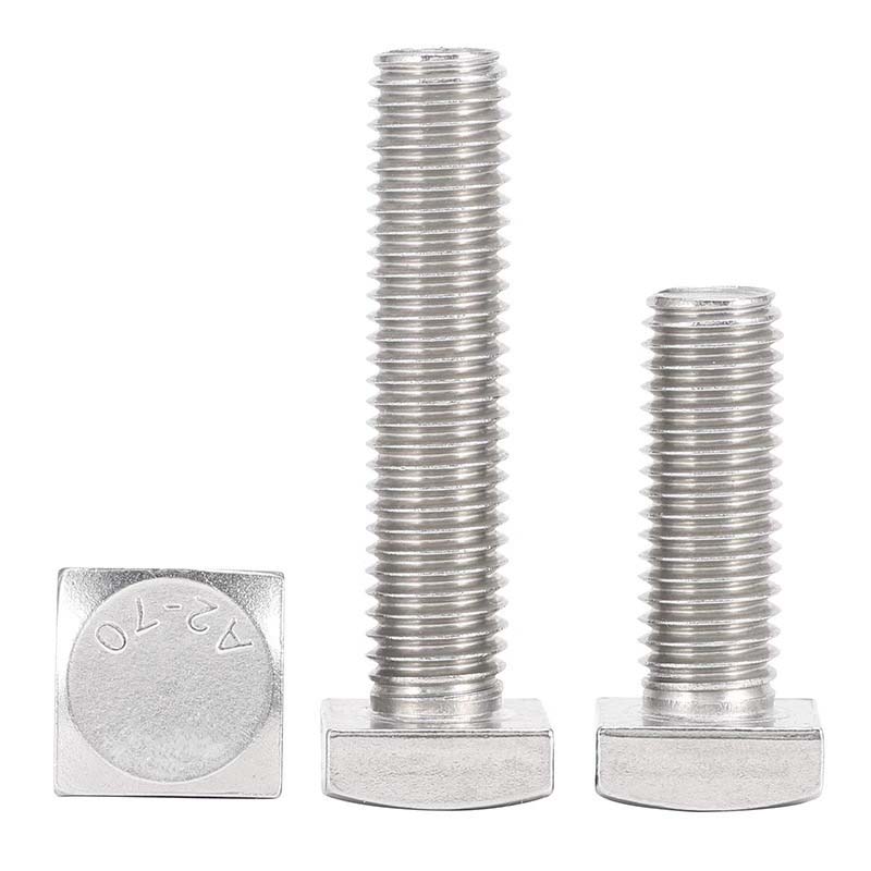 Magaspang na tapusin ang buong thread square head screw