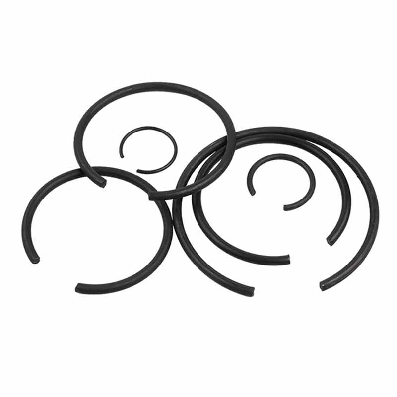 Round wire snap singsing para sa hubad