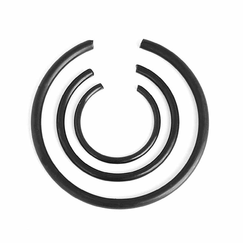 Round wire snap singsing para sa butas