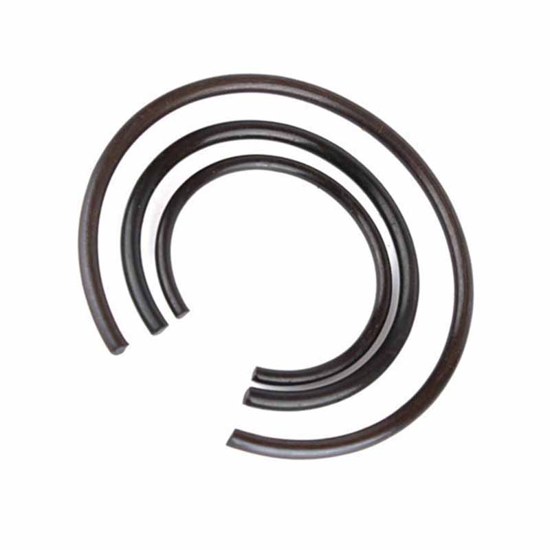 Round wire snap singsing para sa baras