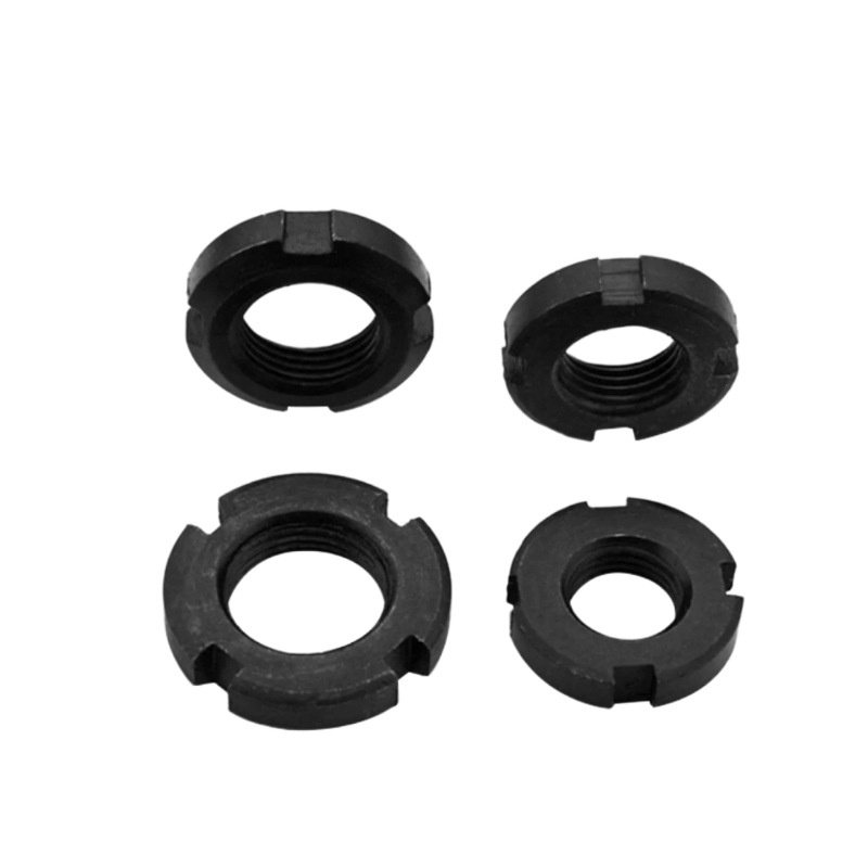 Shakeproof slotted locking round nut