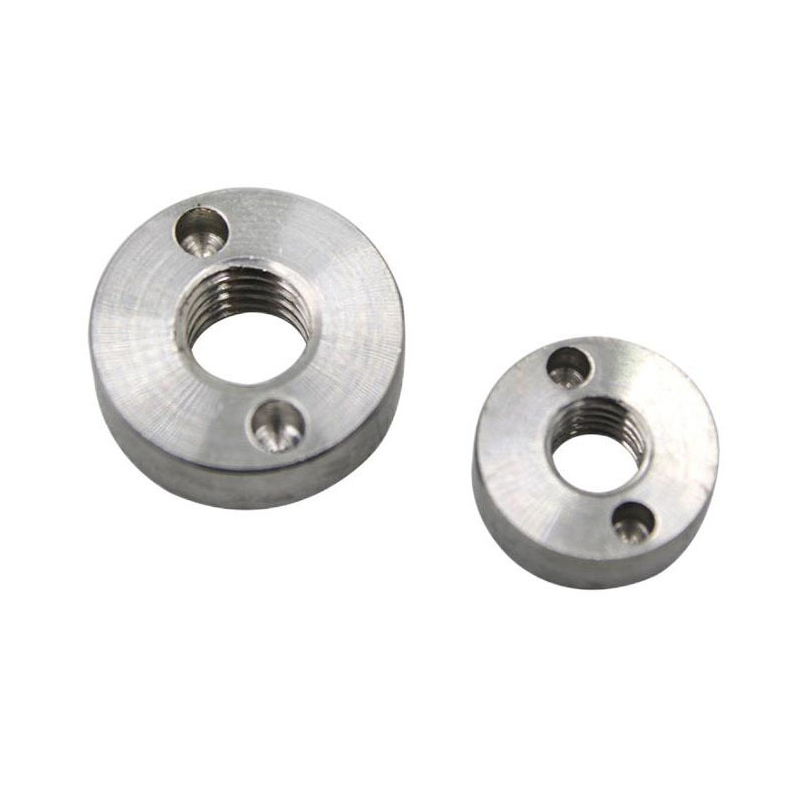 Single side drilled round nut