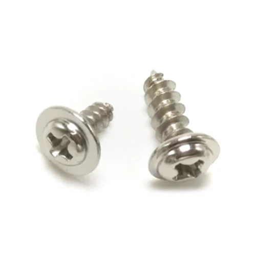 Slotted pan head tapping screw at malaking plain washer assembly