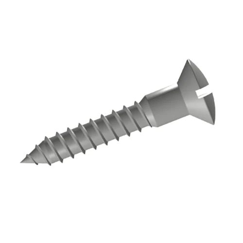 Slotted rasied counterunk head wood screws
