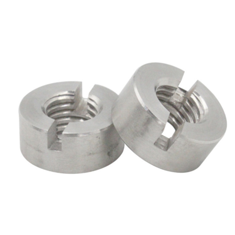 Slotted round nuts