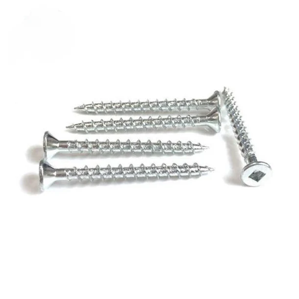 Square slot 80 ° countersunk head screws