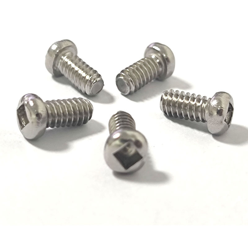 Square slotted pan head screw