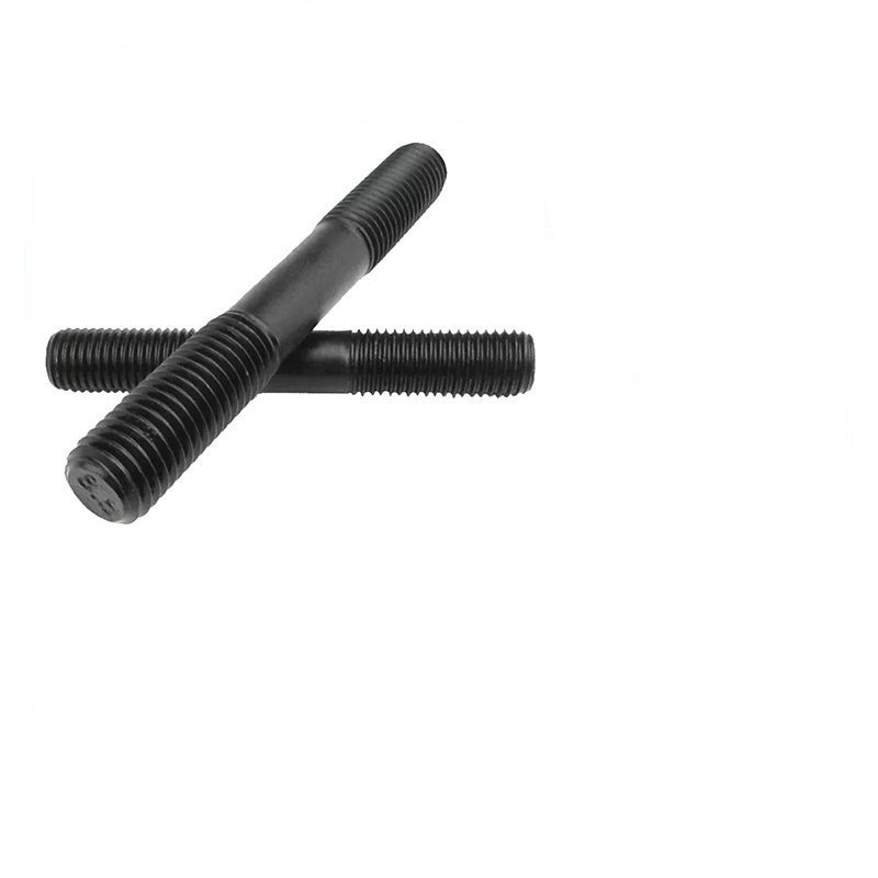 Symmetrically threaded double end studs