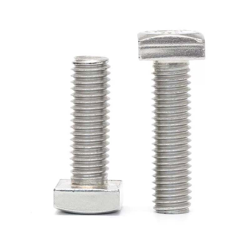 Naging magaspang na parisukat na ulo ng buong thread na tornilyo